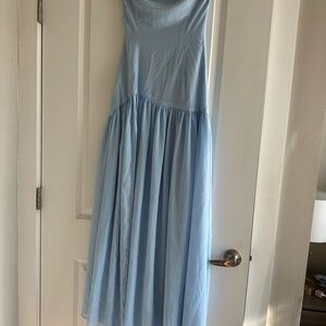 Peppermayo - Eden Strapless Maxi Dress - Blue